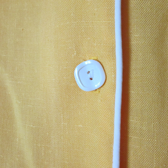 Vintage 70s yellow dress with belt Jenni - Picture 7 of 7